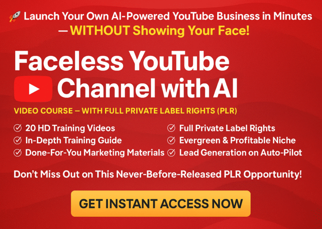 Unleash Your First AI-Powered YouTube Channel – No Face, All Fortune!